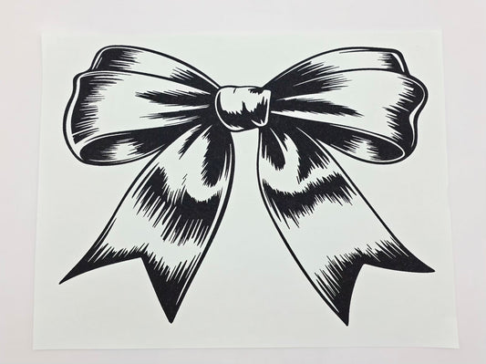 Black bow shirt design