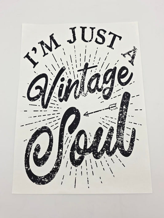 Im just a vintage soul shirt design