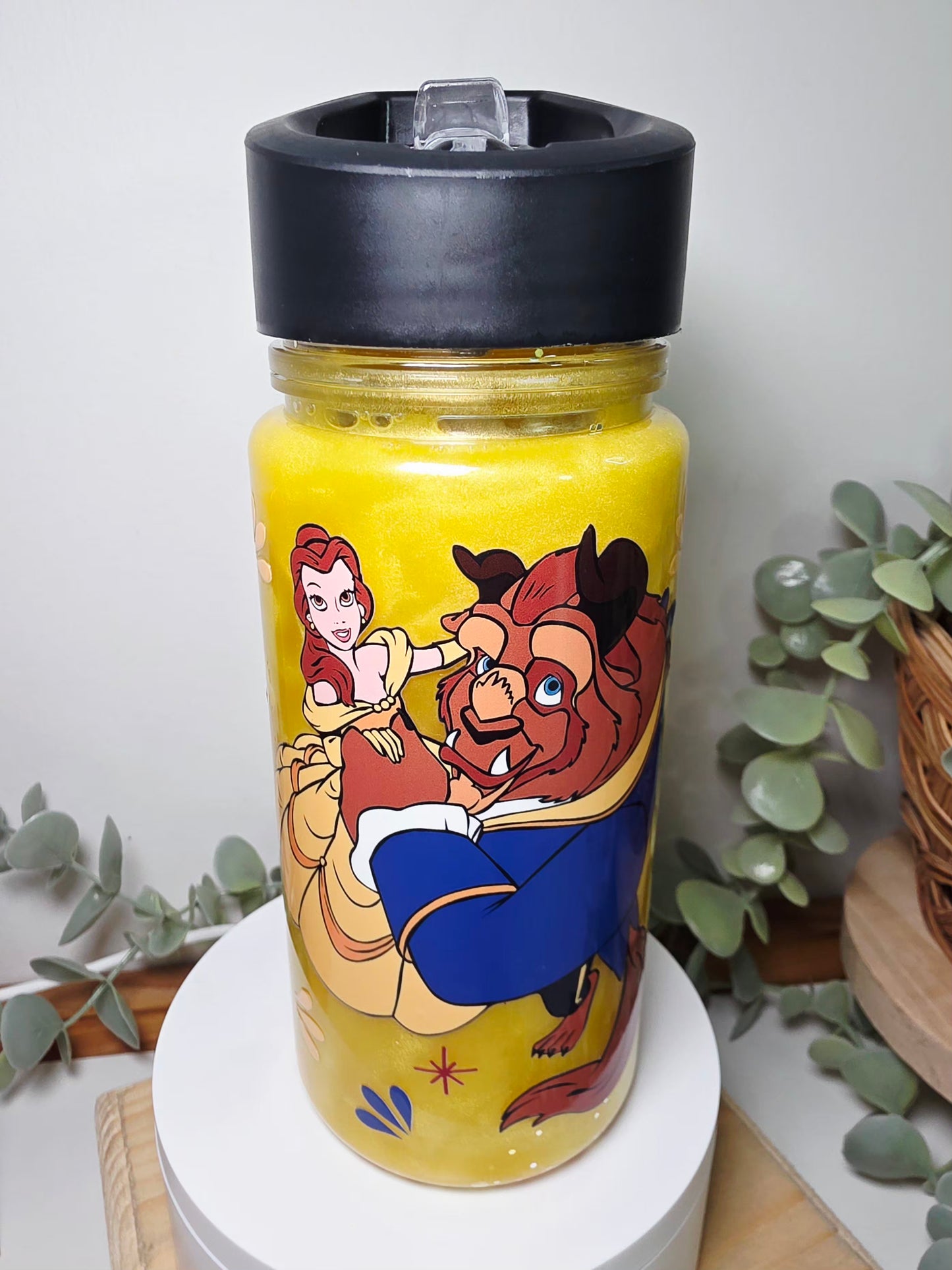 Pre-made 10oz kids snowglobe tumbler