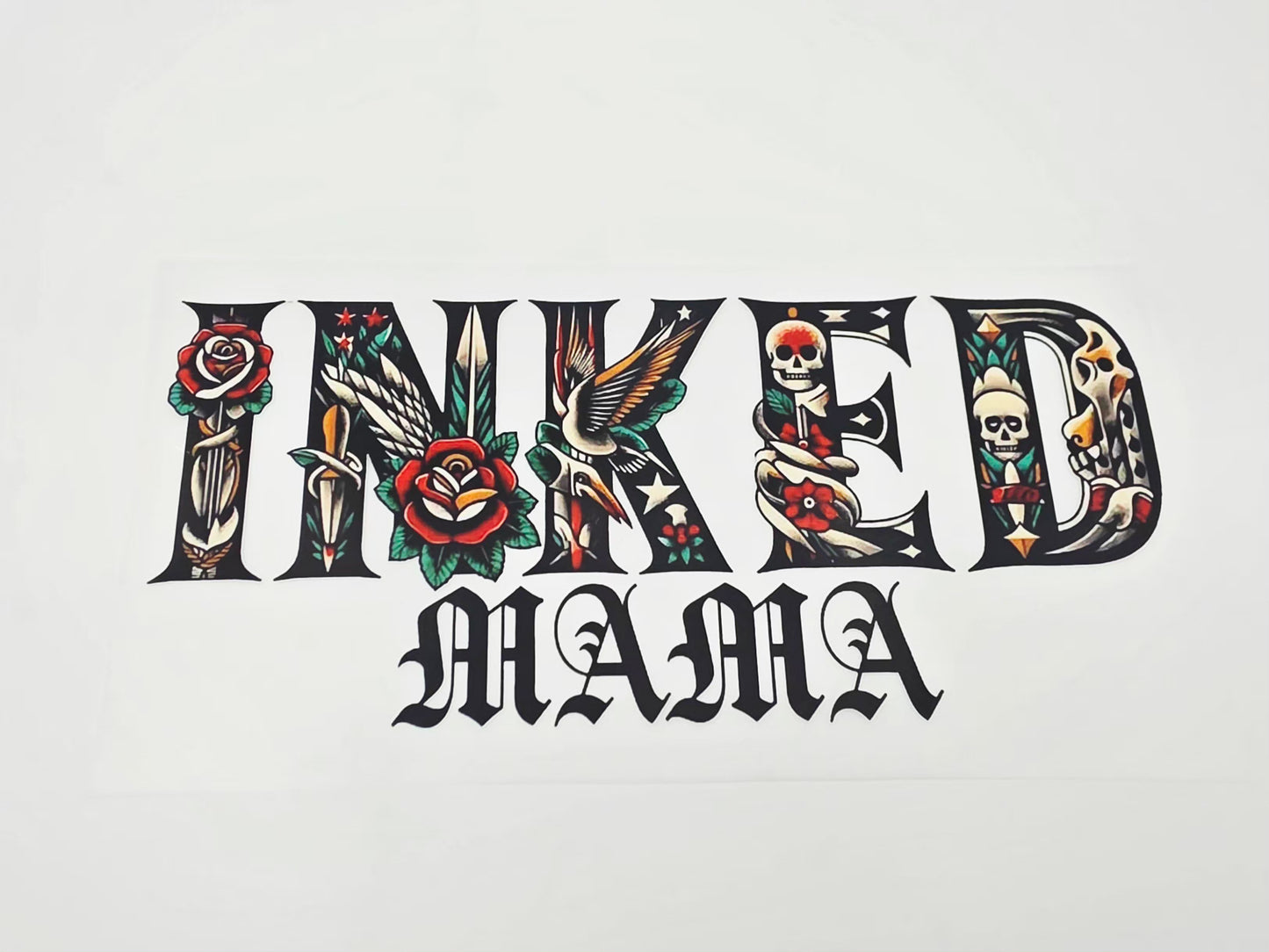 Inked mama shirt design