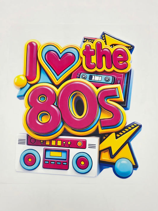 I ❤️ the 80s shirt design