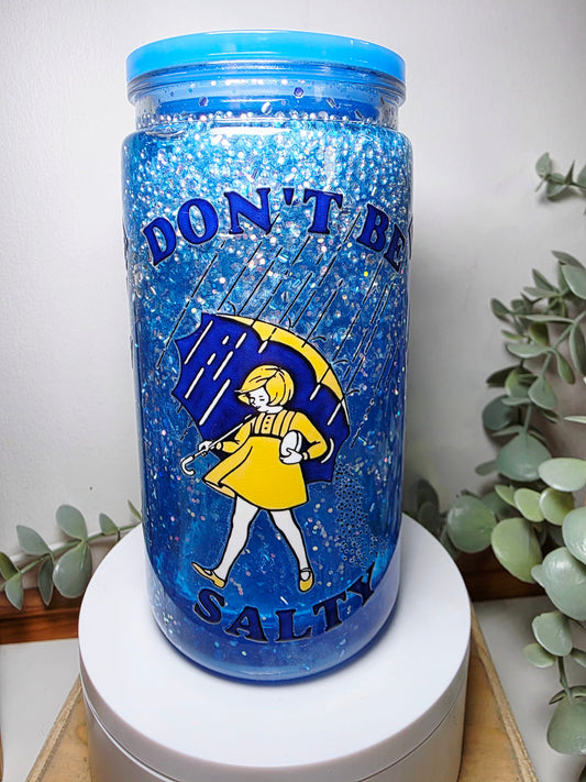 Pre-made 16oz acrylic snowglobe tumbler