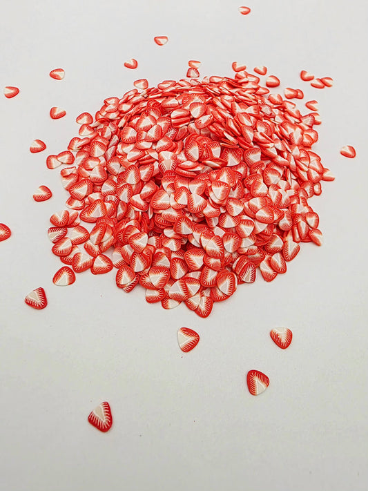 Strawberry slices Polymer Clay