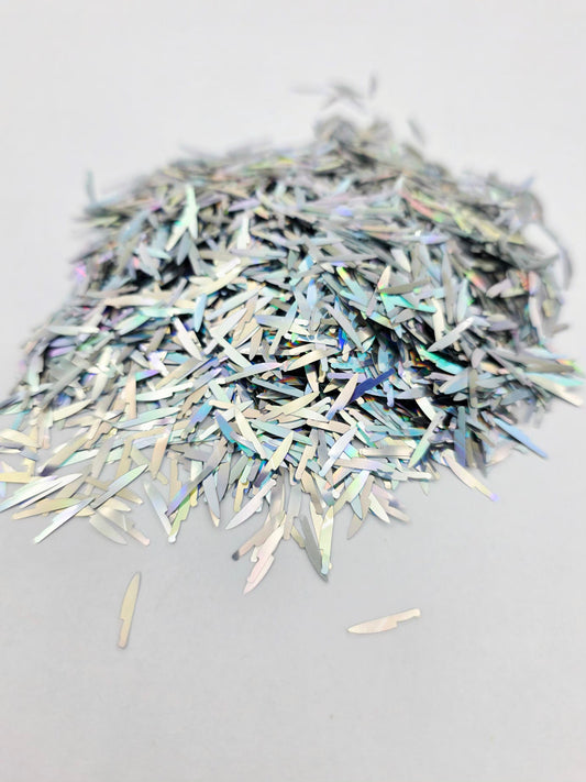 Silver knife Shape Glitter