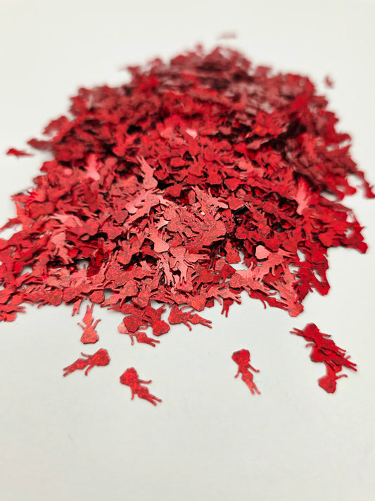 Red Betty Boop Shape Glitter