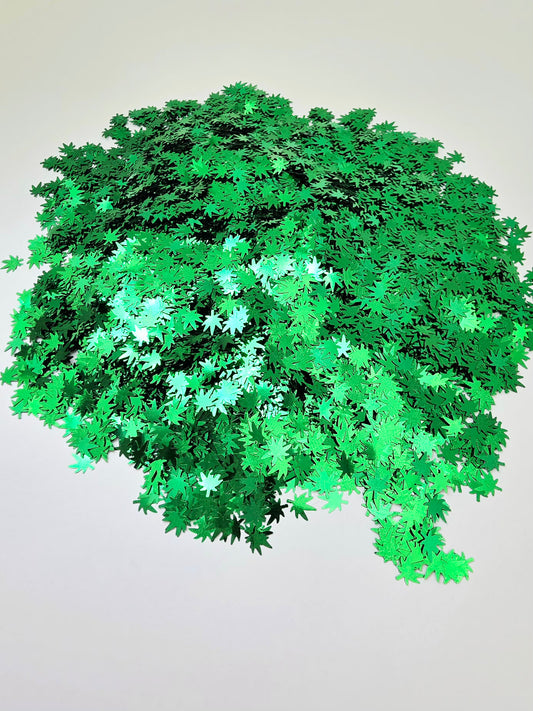 Happy Leaf Shape Glitter