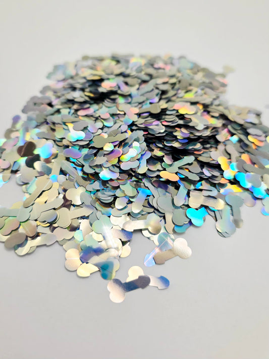 Silver man Shape Glitter