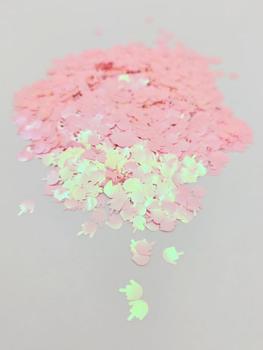 Pink Fingers Shape Glitter