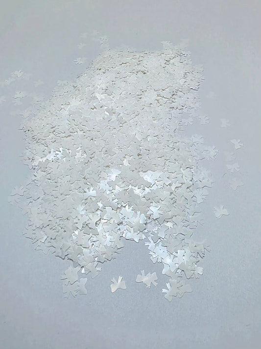 White Bow Shape Glitter
