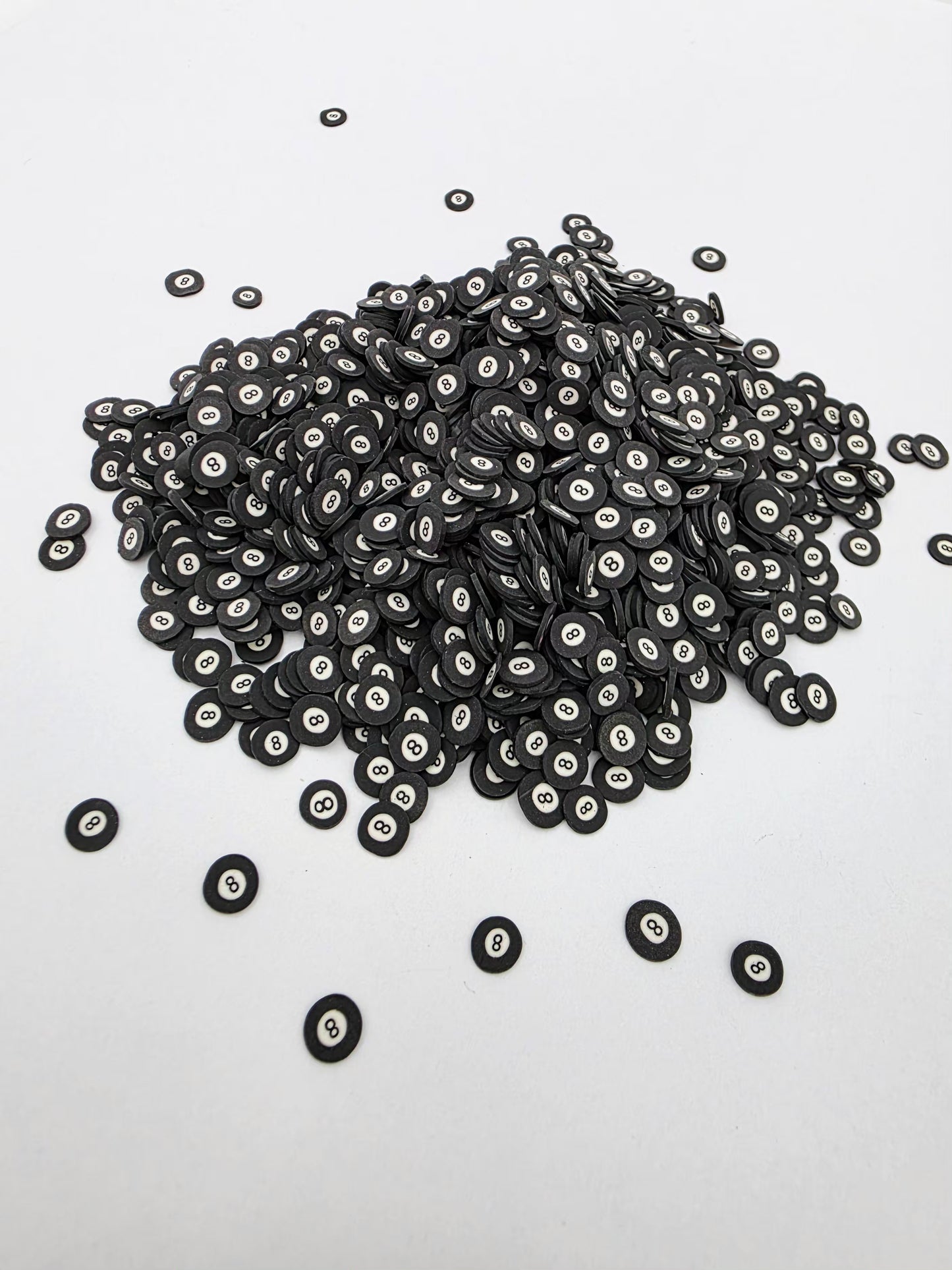 8 ball Polymer Clay slices