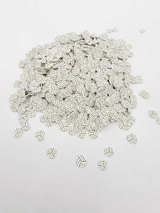 Volleyball Polymer Clay slices