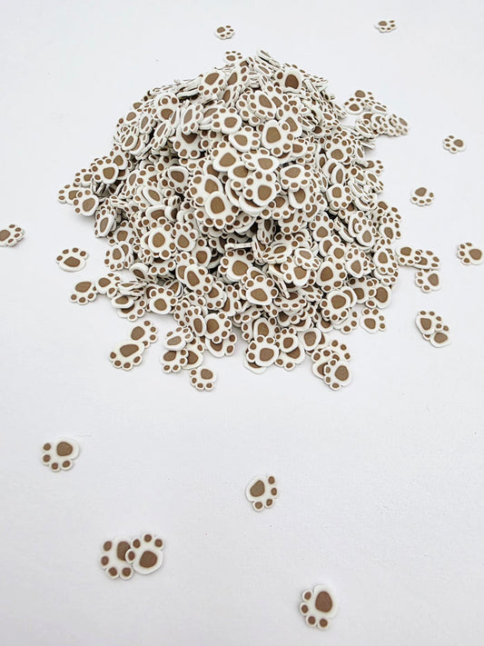 Paw Prints Polymer Clay Slices