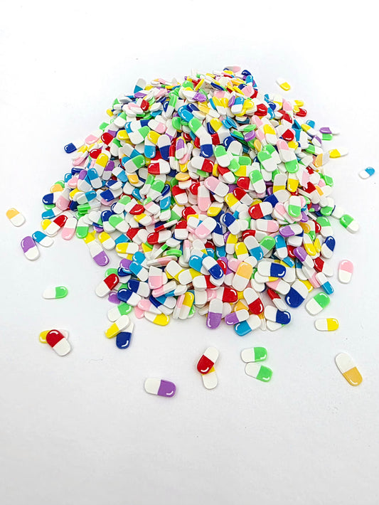 Colored Pills Polymer Clay