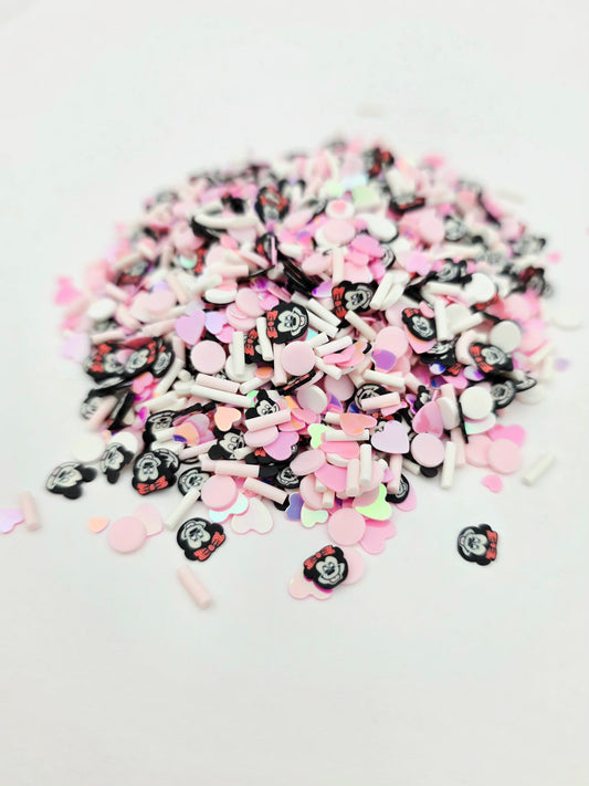 Pink mouse mix Polymer Clay