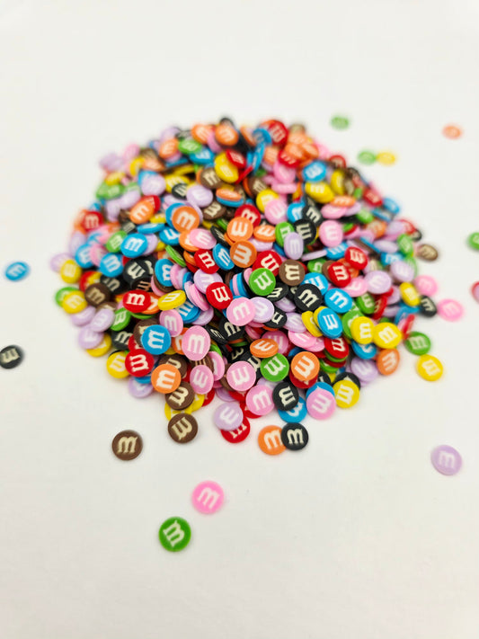 M&M Candy Polymer Clay Slices