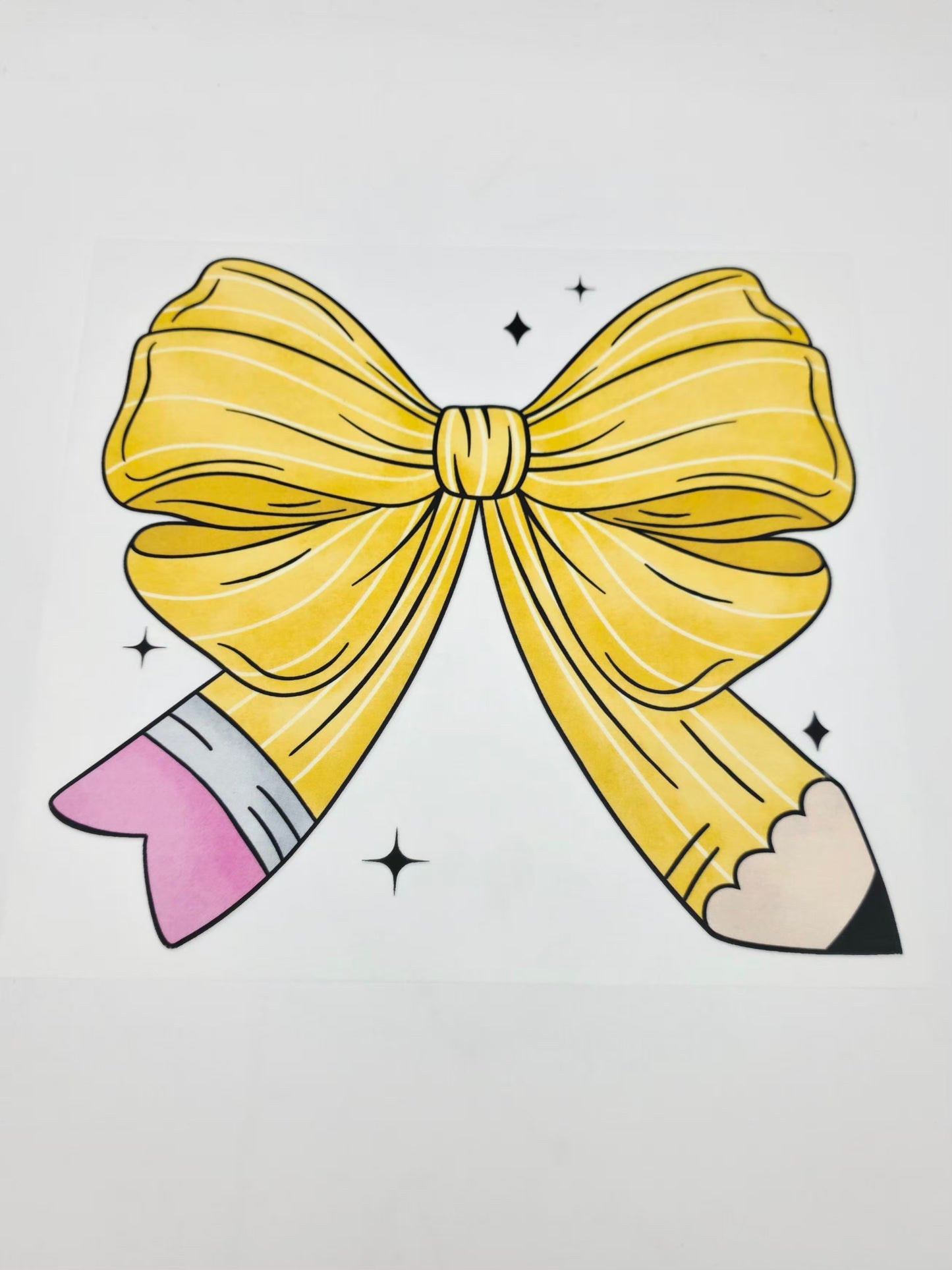 Pencil bow shirt design