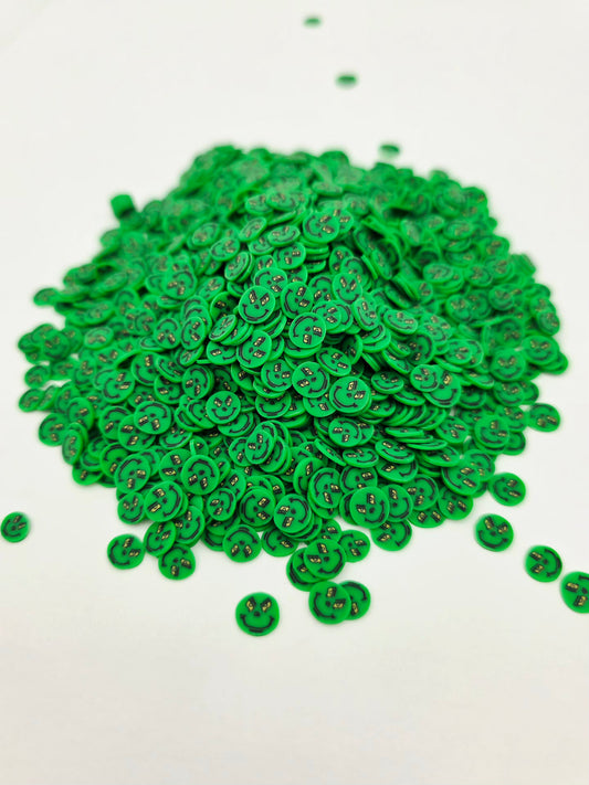 Green guy Polymer Clay slices