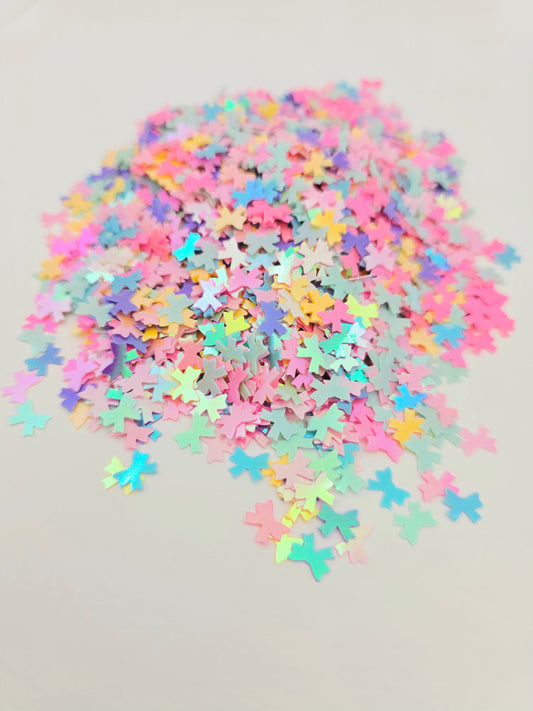 Mix colored Bow Shape Glitter