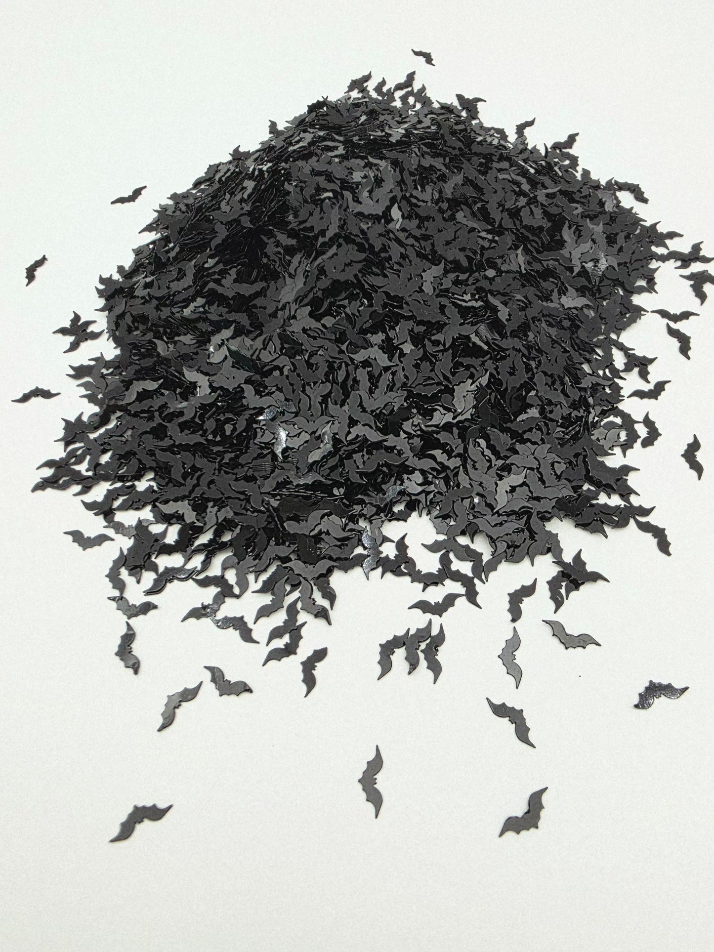 Black Bats Shape Glitter