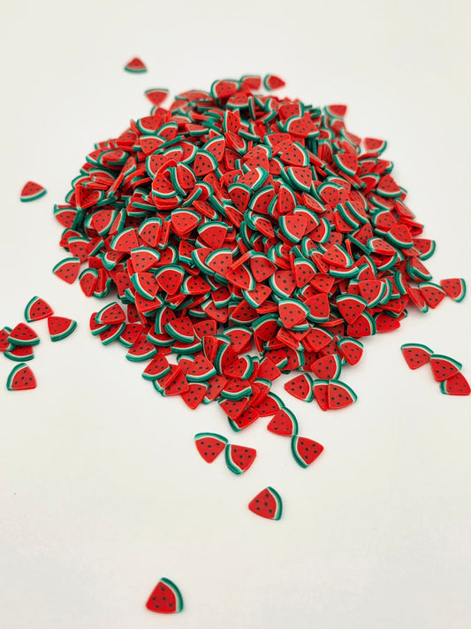 Watermelon Polymer Clay slices