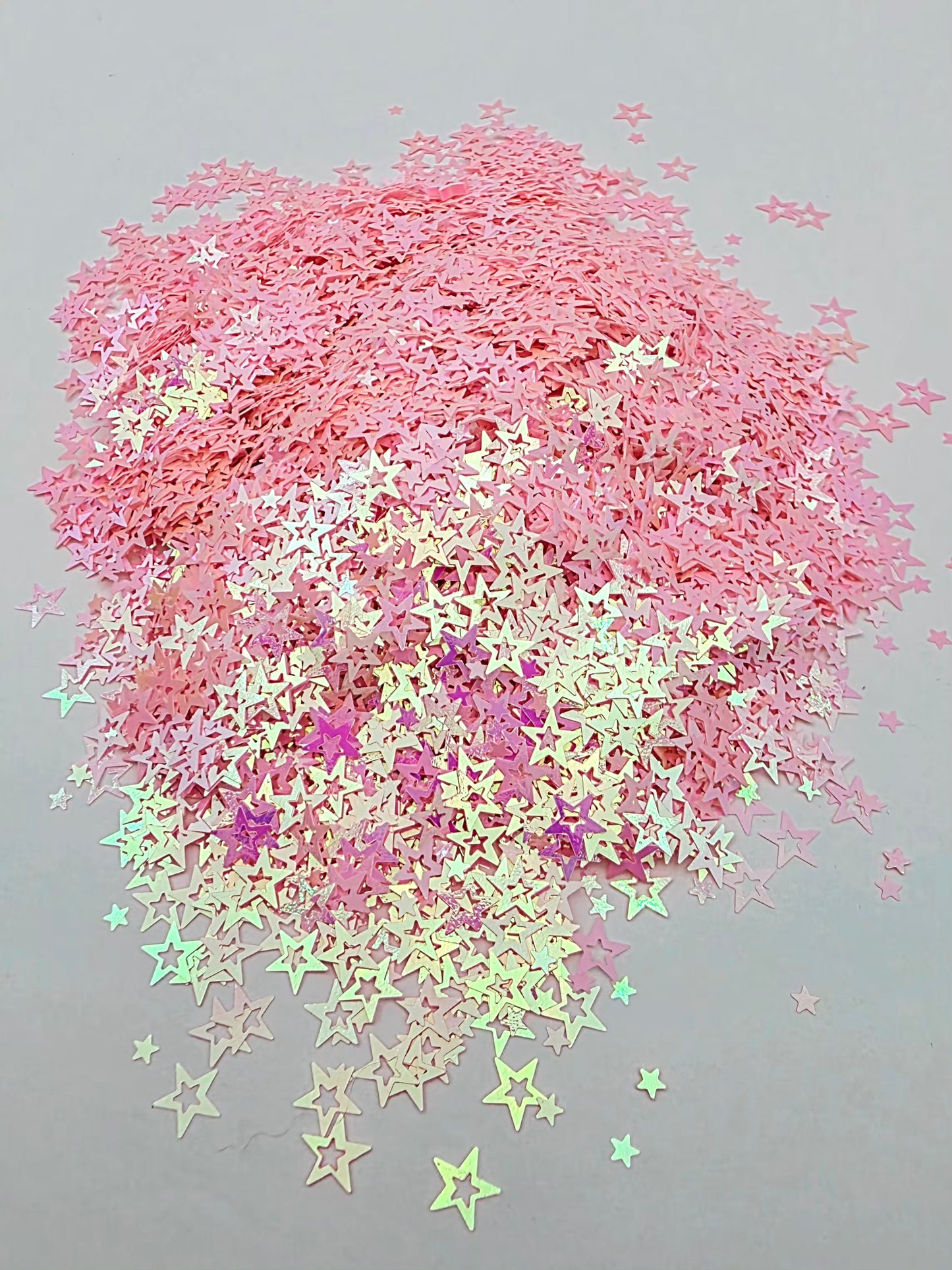 Pink Star Shape Glitter