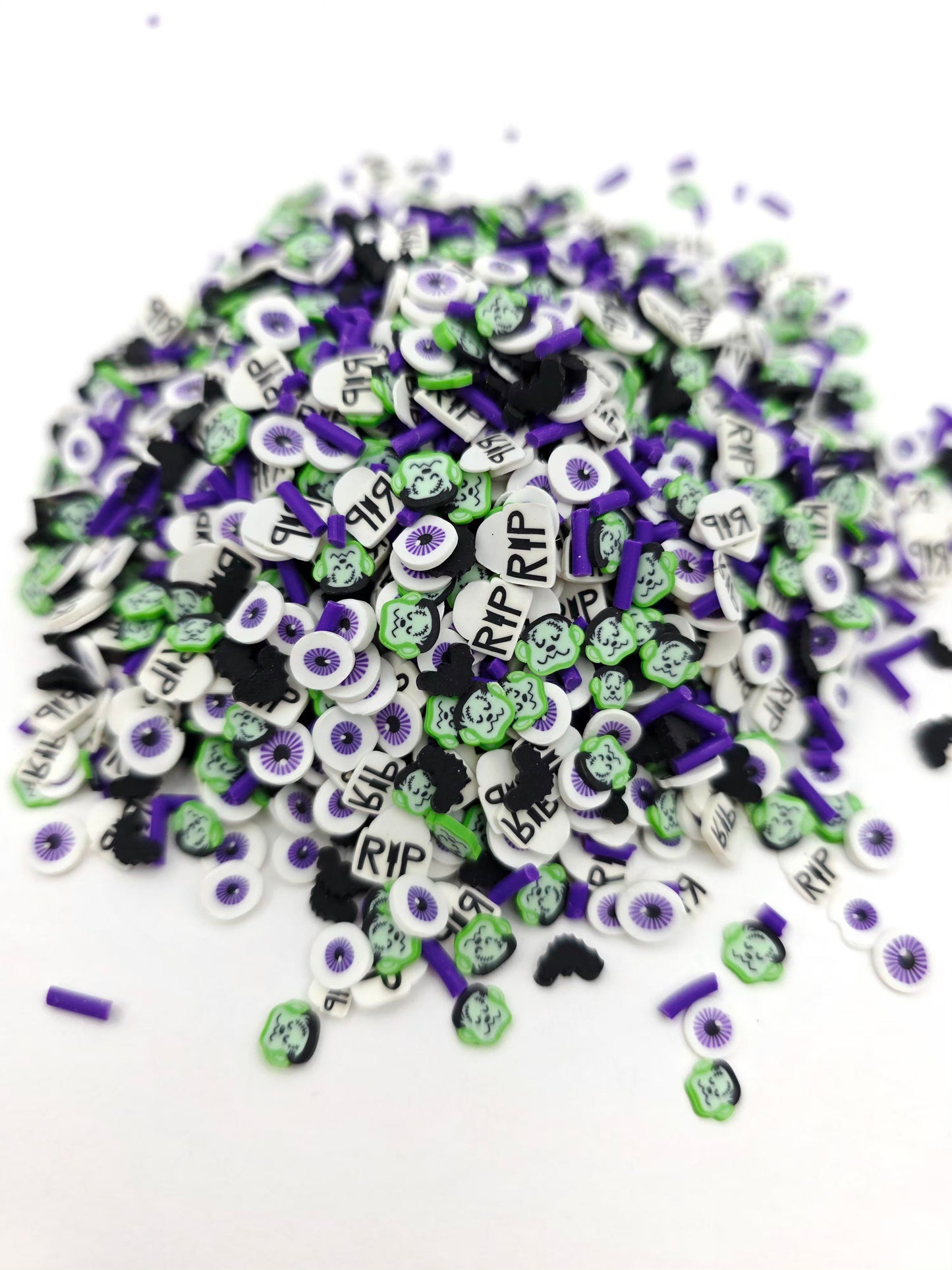 Halloween Rip Mix Polymer Clay Slices