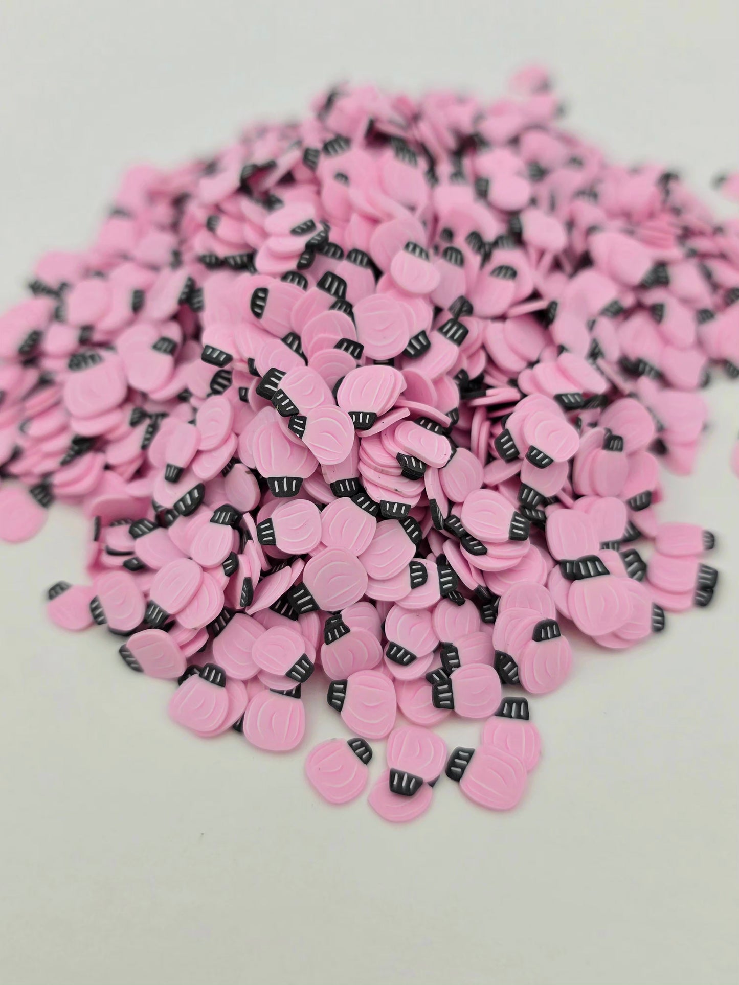 Pink Pumpkins Polymer Clay slices