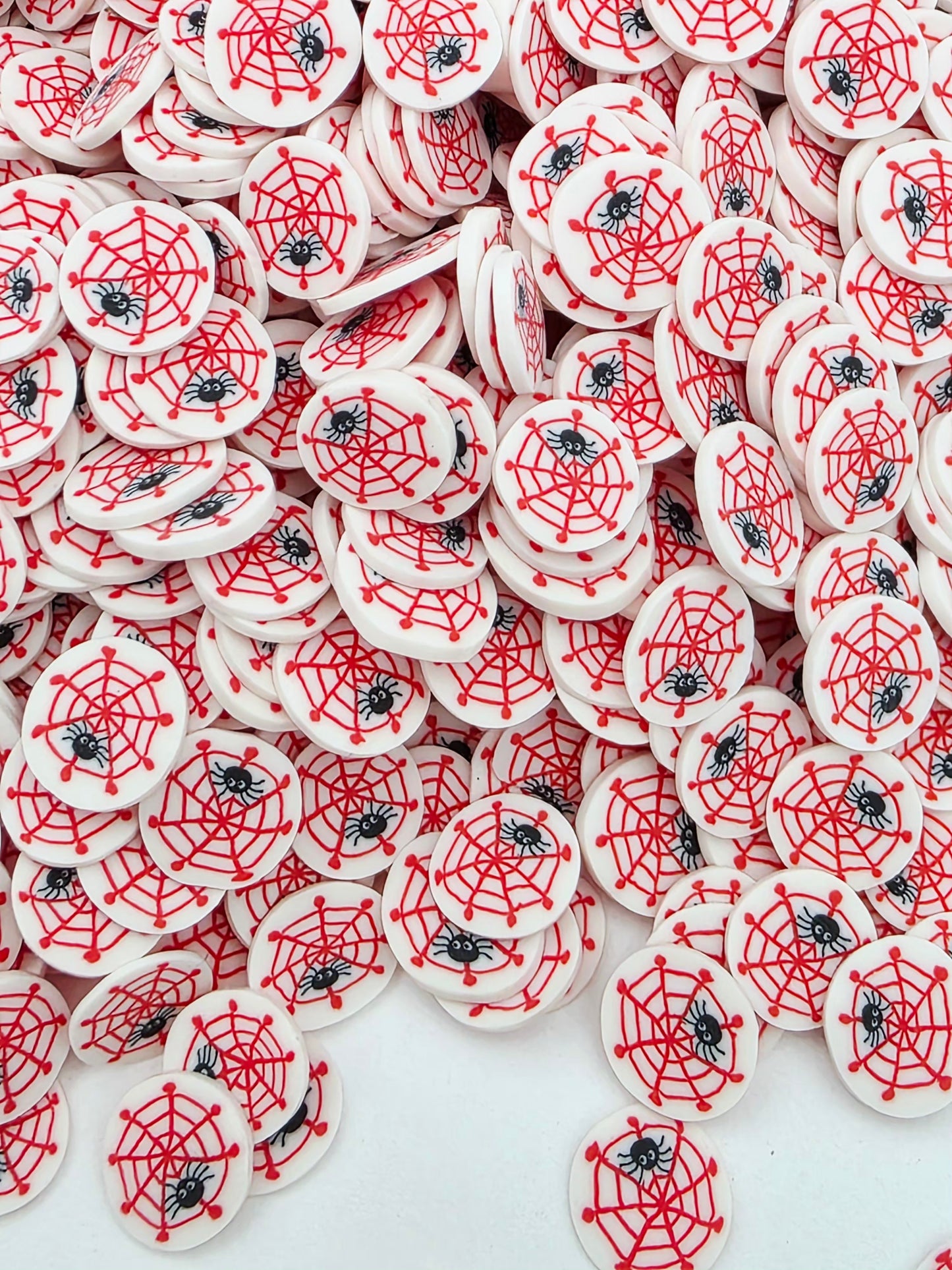Spiderweb Polymer Clay slices