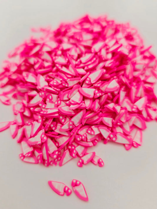 Pink knife Polymer Clay slices