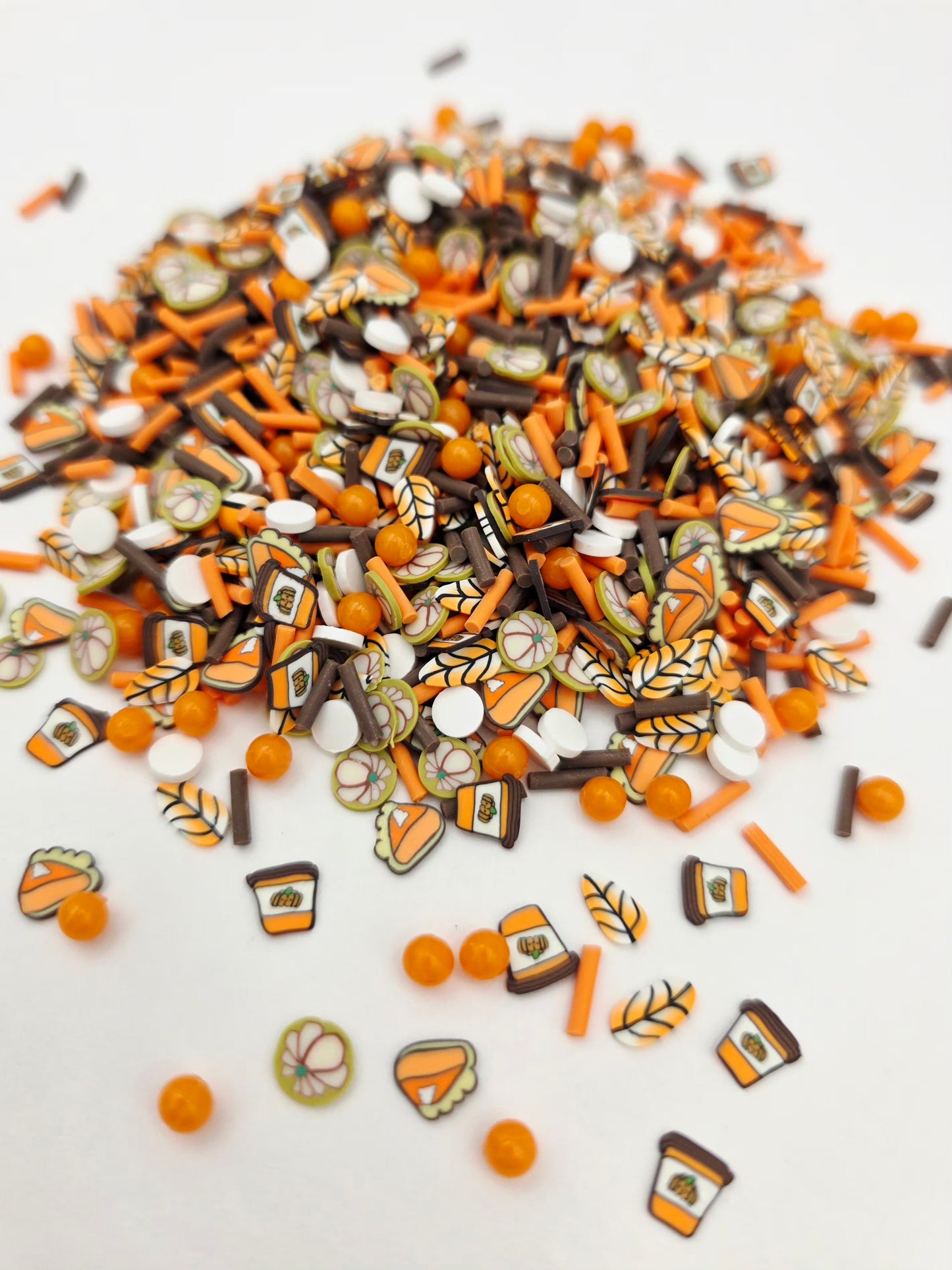 Fall Mix Polymer Clay Slices