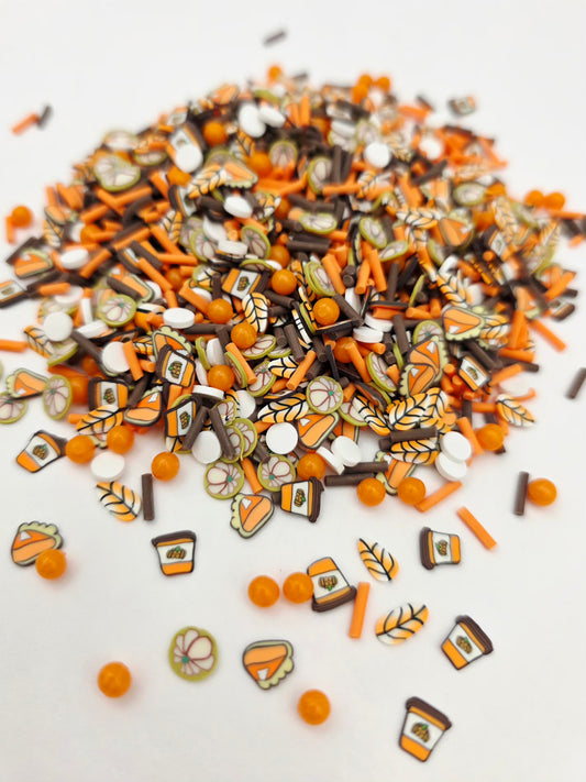 Fall Mix Polymer Clay Slices
