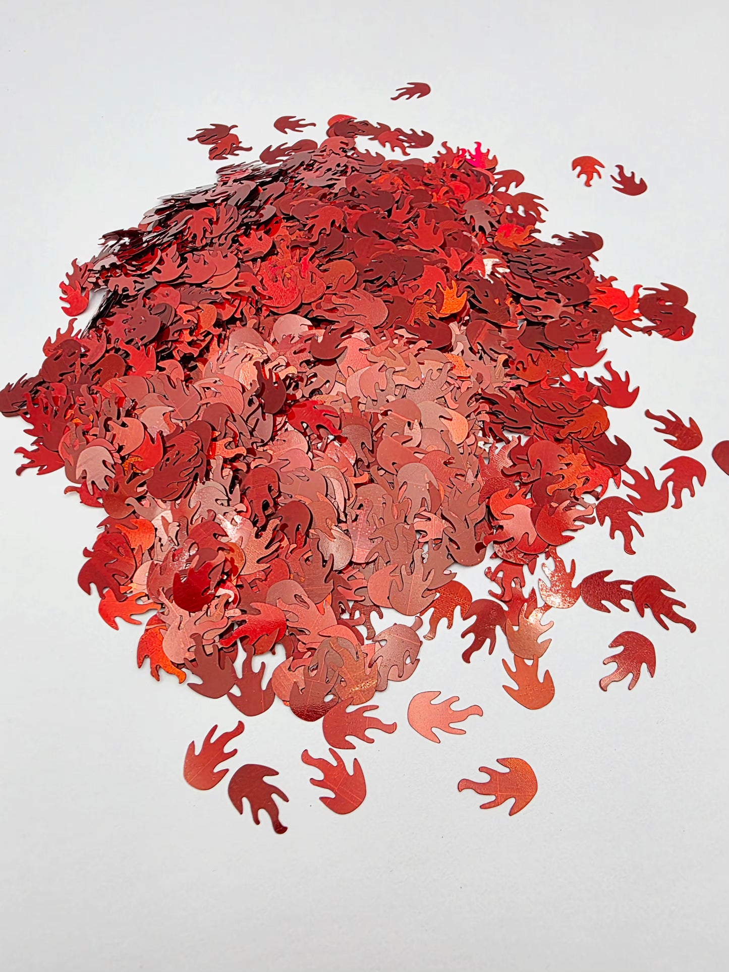Fire Flame Shape Glitter