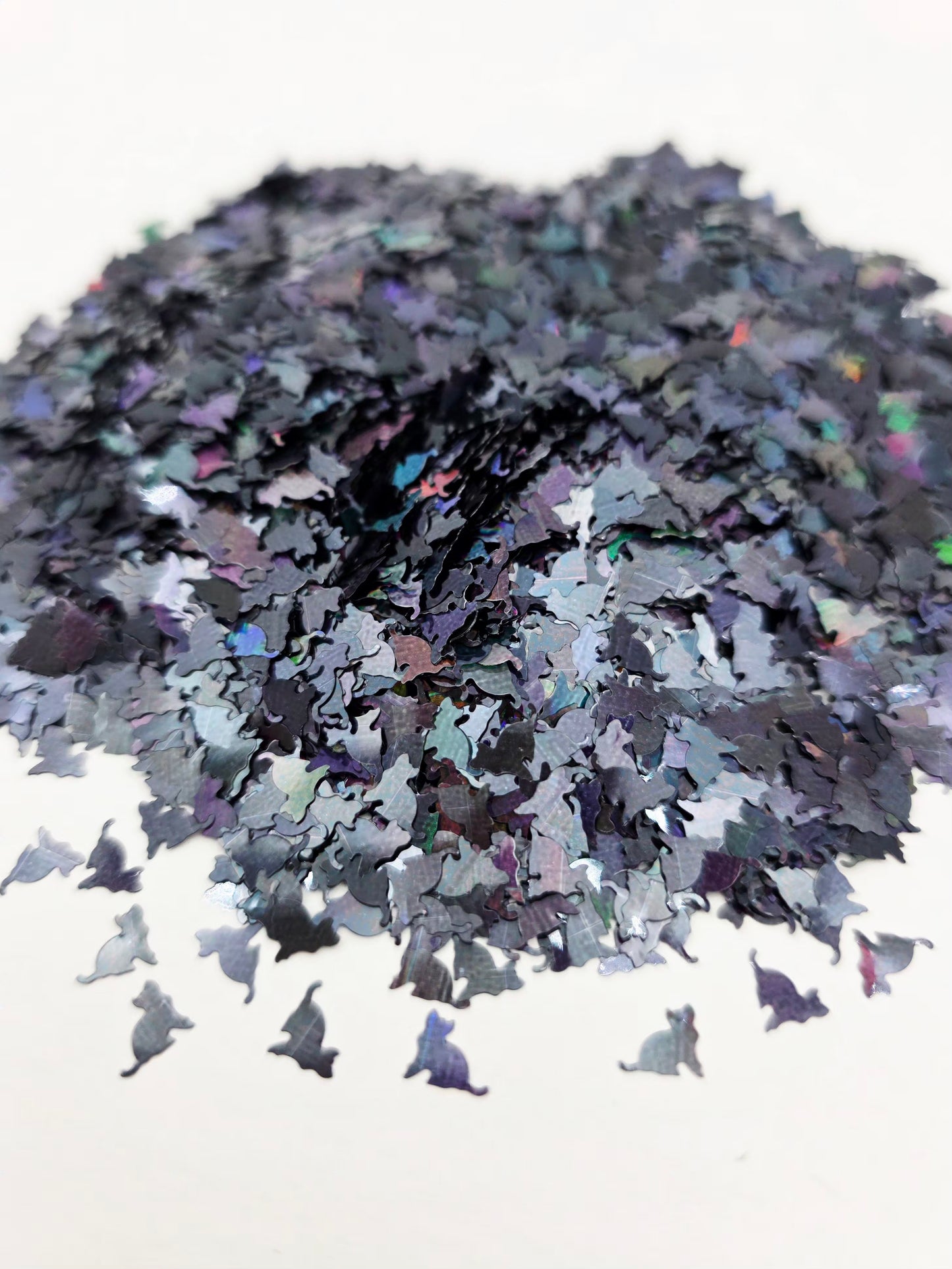 Black Cat Shape Glitter