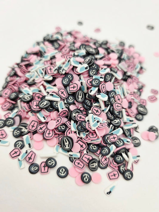 Pink Halloween Mix Polymer Clay