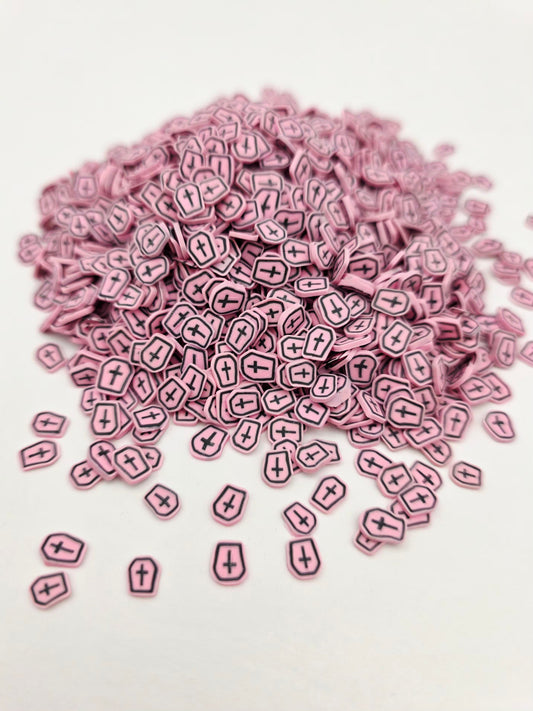 Pink Coffin Polymer Clay