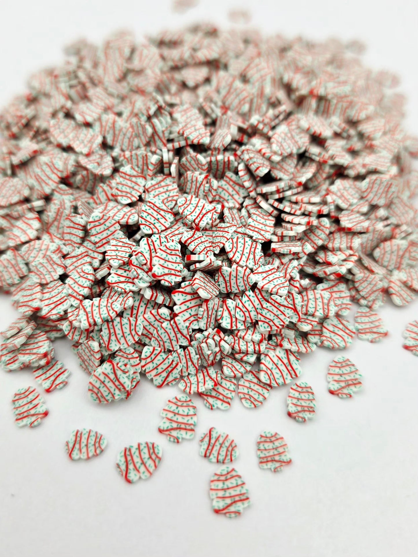 Little Debbie Christmas Tree Polymer Clay Slices