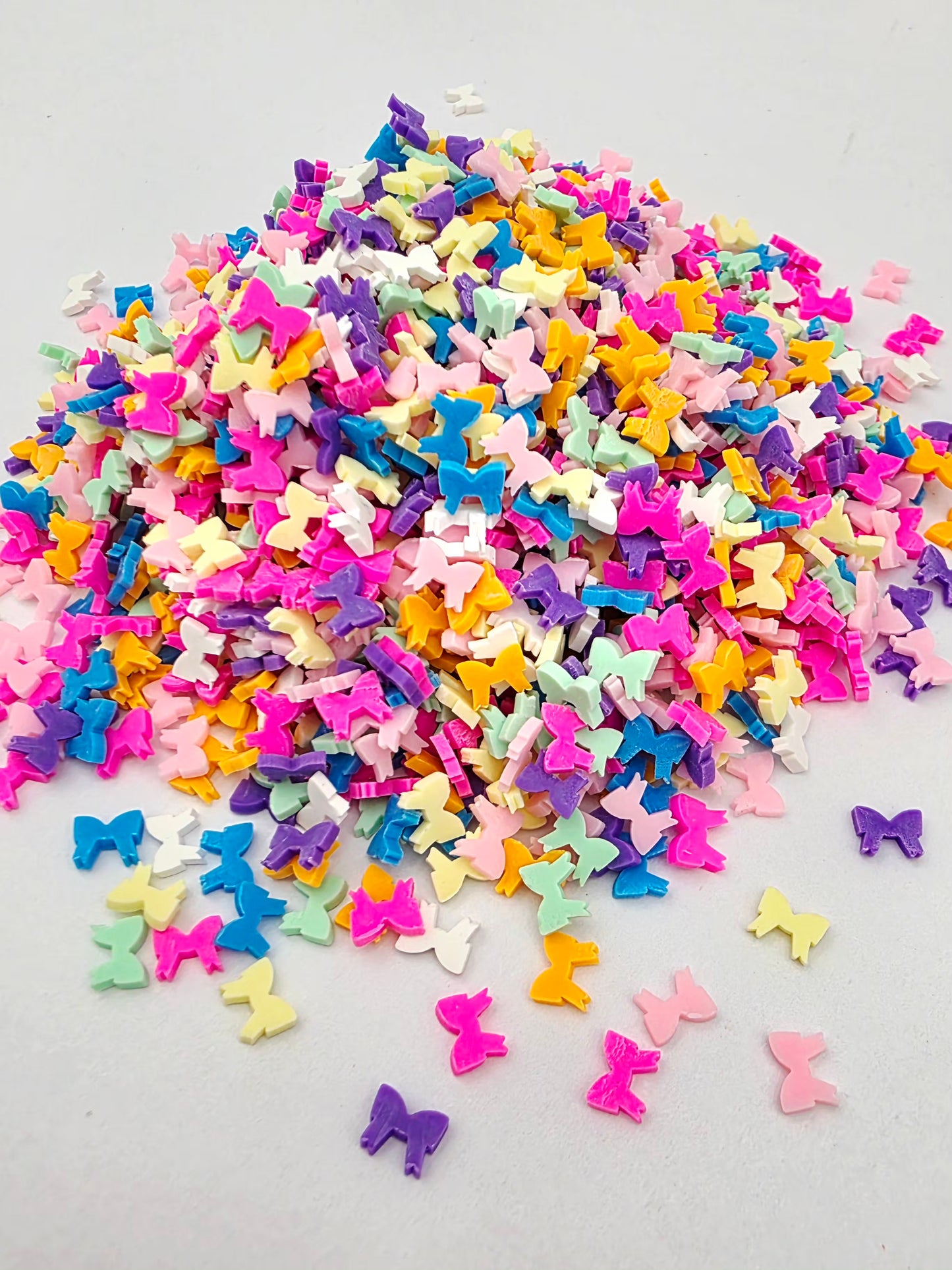 Colorful Bows Polymer Clay Slices