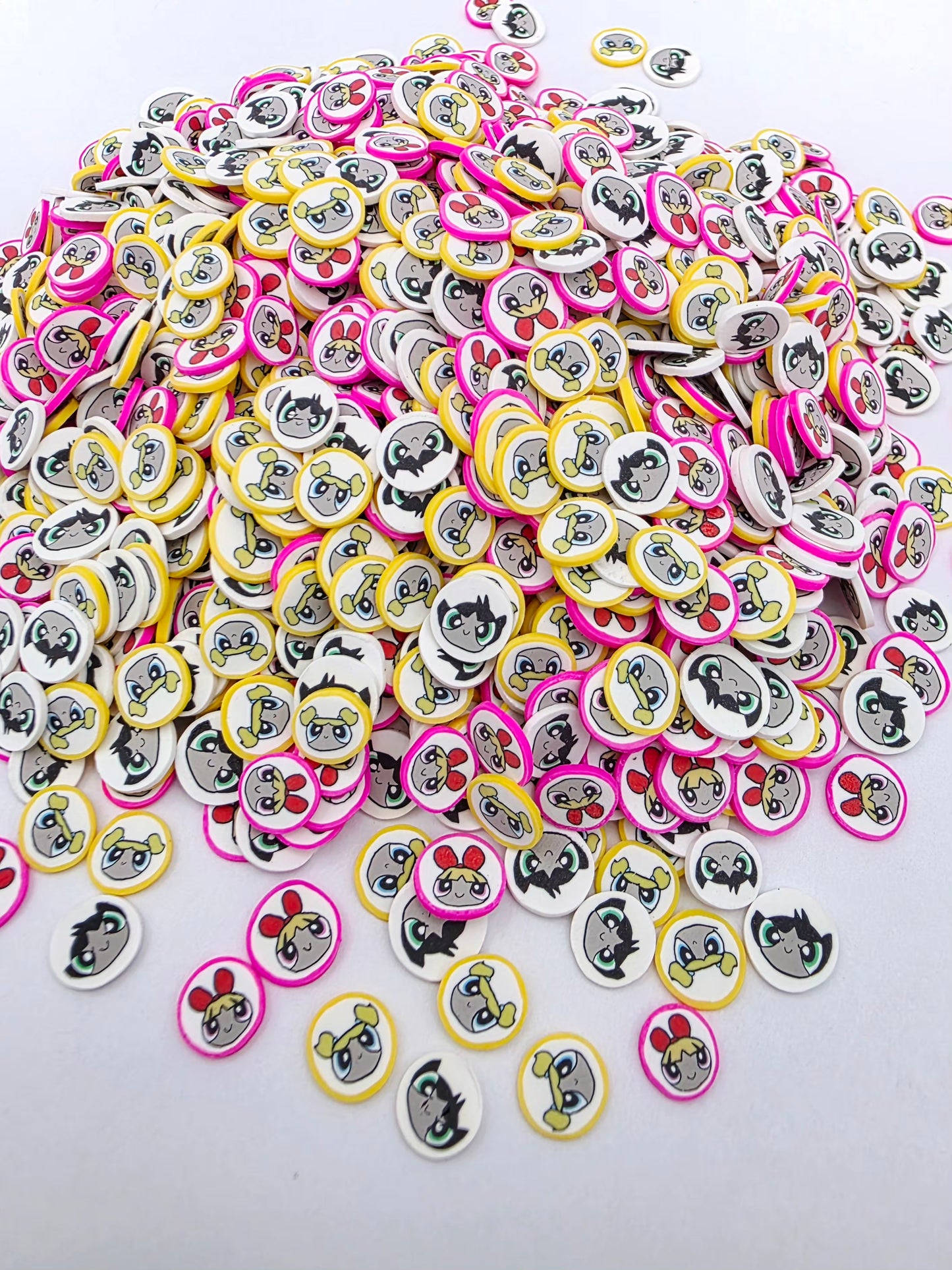 Powderpuff Polymer Clay Slices