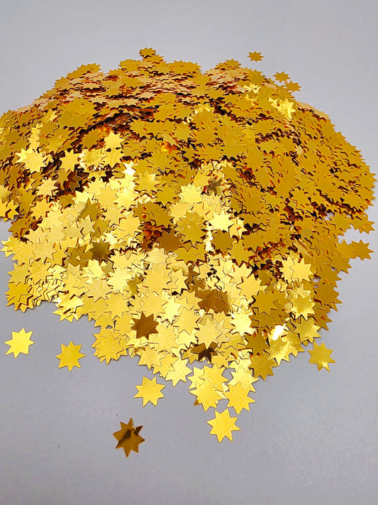 Gold Pow Shape Glitter