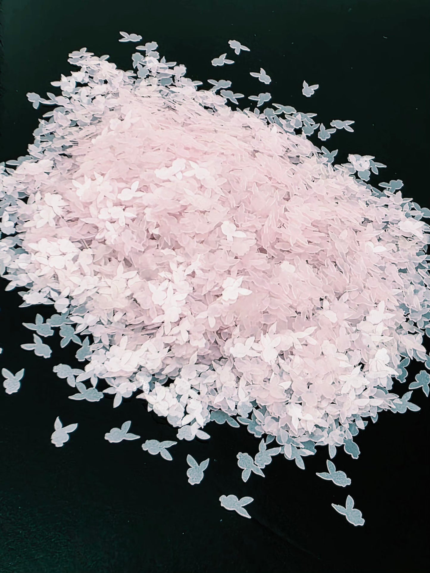 Pink Playboy Bunny Shape Glitter