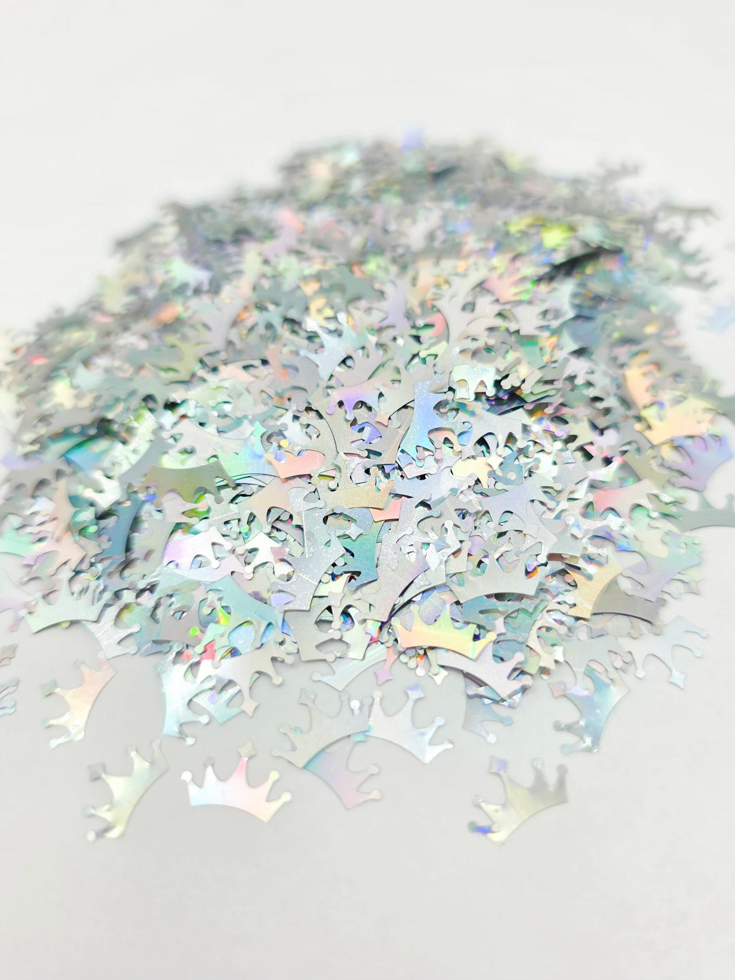 Silver Crown Shape Glitter