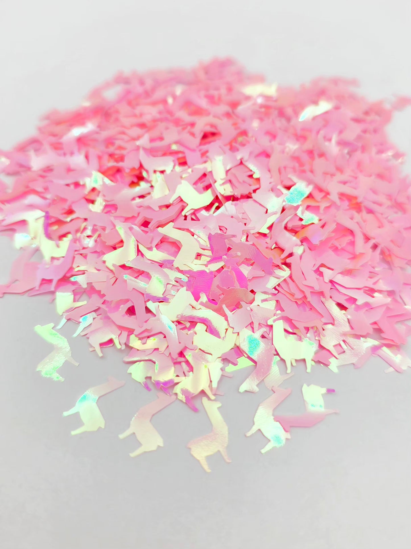 Pink Llama Shape Glitter