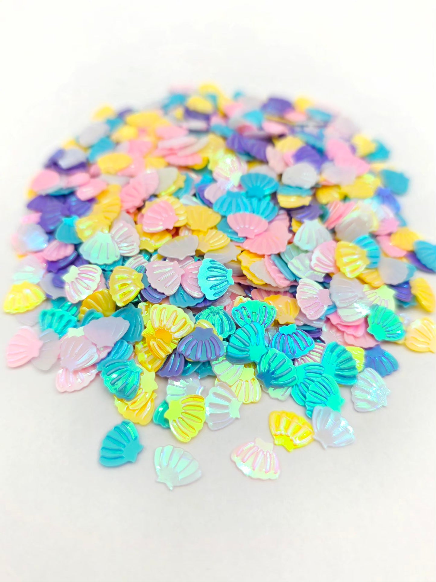 Colorful Seashells Shape Glitter