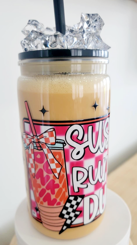 Pre-made 160z acrylic dunkin cup